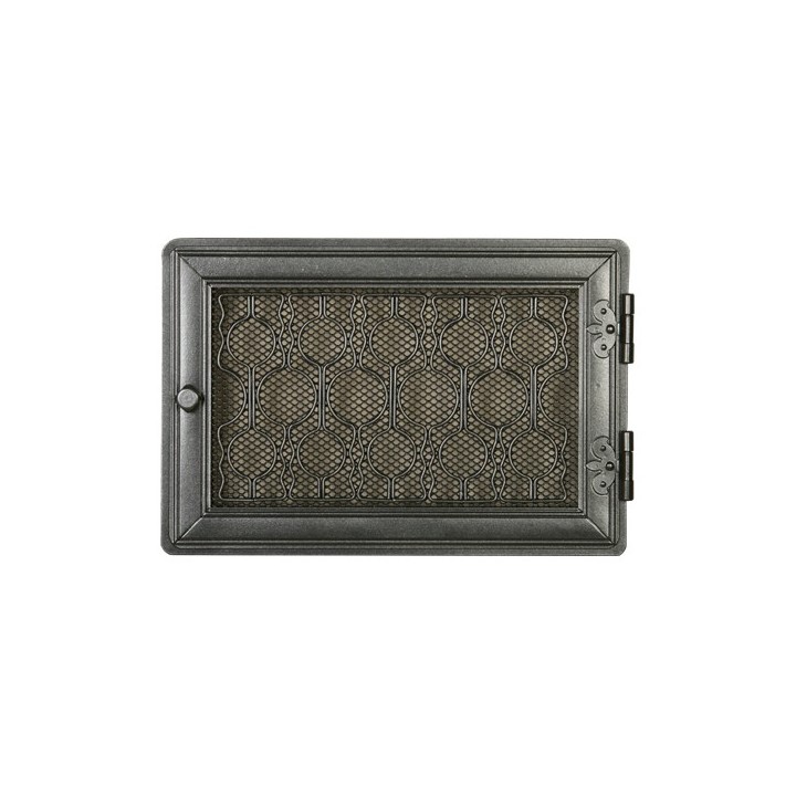 Stylish ventilation grate 21x32cm with venetian blind graphite