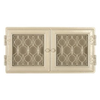 Stylish ventilation grate 21x43 with venetian blind antique white