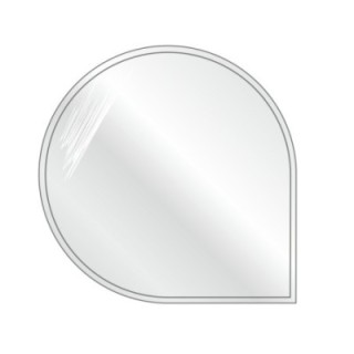 Support en verre arrondi-coin1100x1100x6mm
