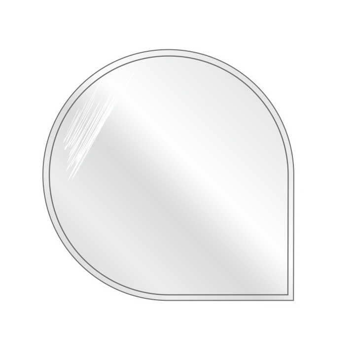 Support en verre arrondi-coin1100x1100x6mm