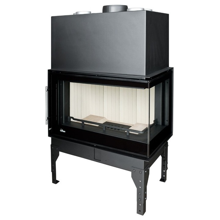 UNIFLAM 760 EVO PBS gięta prawa boczna szyba ref. 260-172-GS