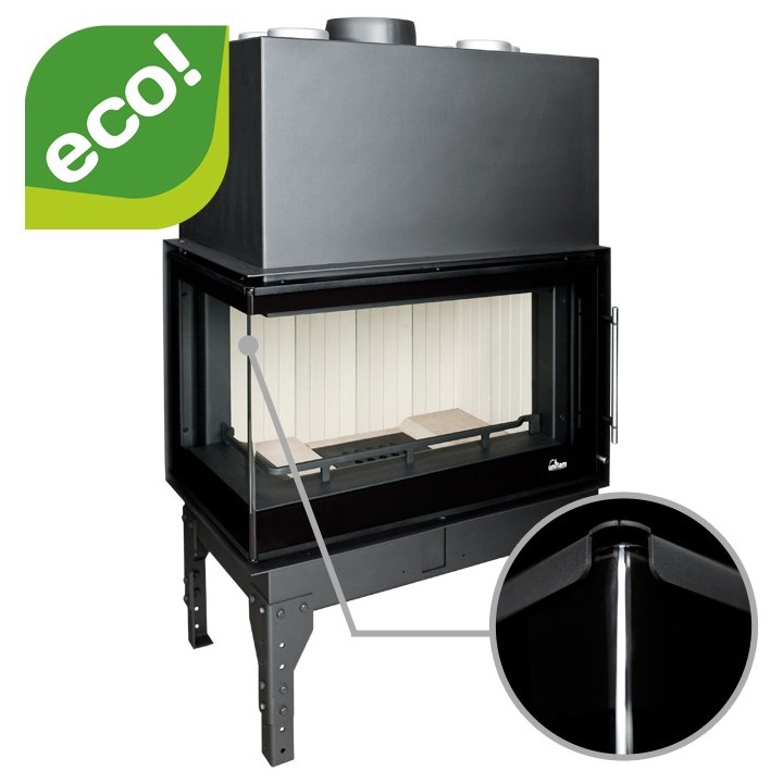 UNIFLAM 860 EVO LBS gięta lewa boczna szyba ref. 260-183-GS