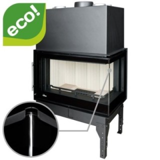 UNIFLAM 860 EVO PBS gięta prawa boczna szyba ref. 260-182-GS
