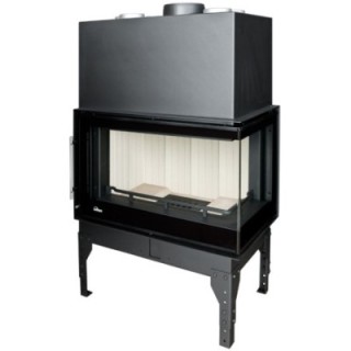 UNIFLAM 860 EVO PBS gięta prawa boczna szyba ref. 260-182-GS