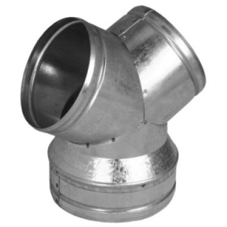 Té de réduction en Y 150 \ 2x125mm 
galvanisé 