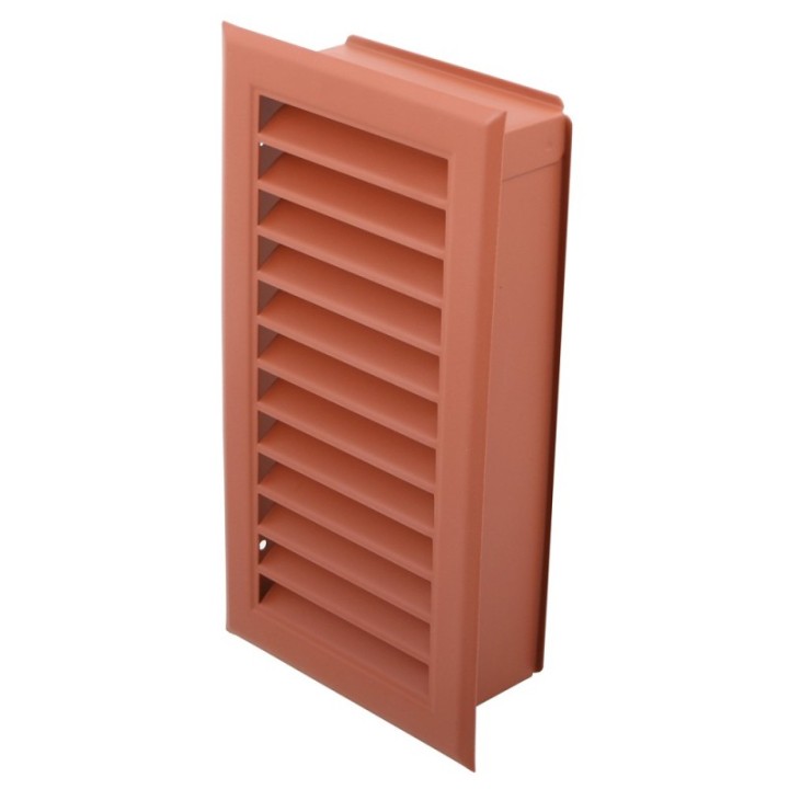 Chimney ventilation grate 12x240mm brick-red