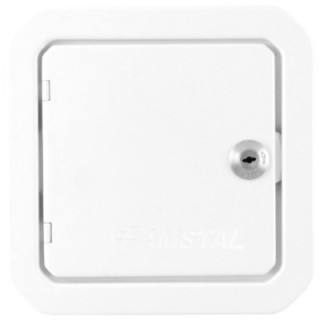 Inspection door 140x140mm white