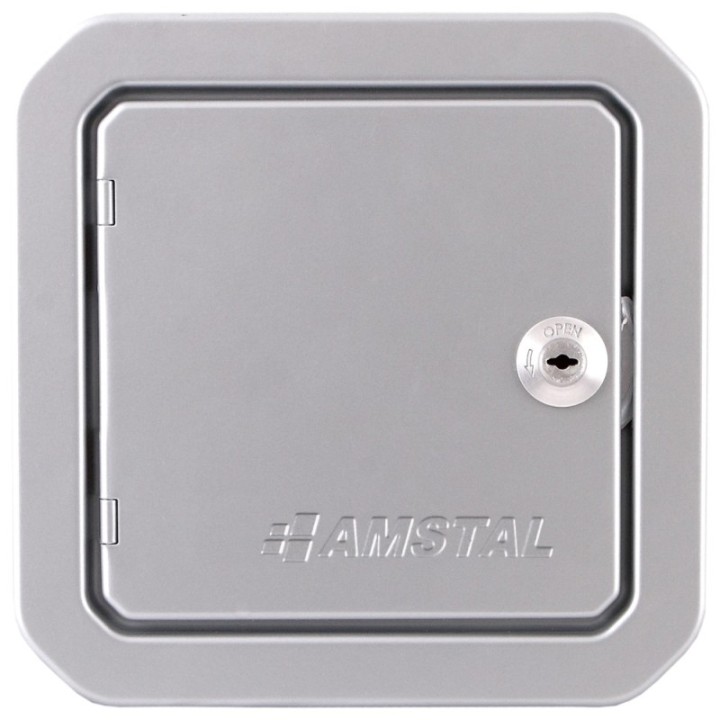 Inspection door 140x140mm silver