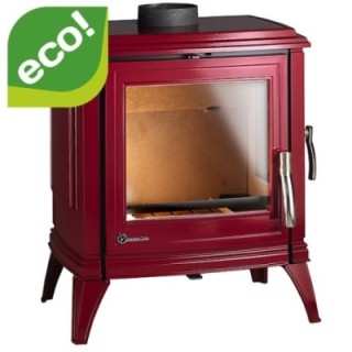 Stove INVICTA SEDAN M red enamel ref. 6160-47