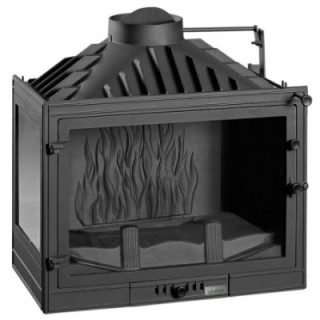Kamineinsatz UNIFLAM 700 STANDARD mit Klappe, Schwarze Scheibe