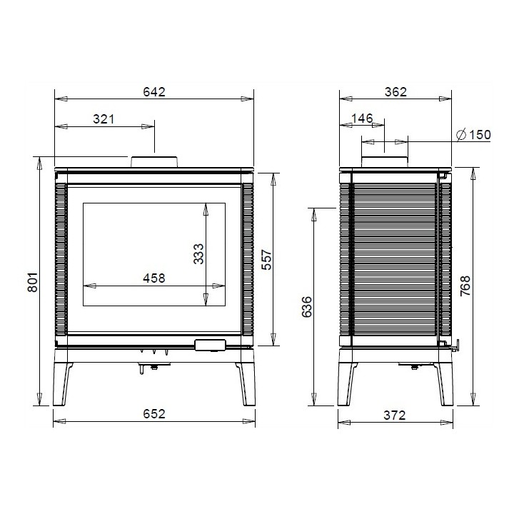 Stove INVICTA KAZAN GA anthracite ref. 6104-43