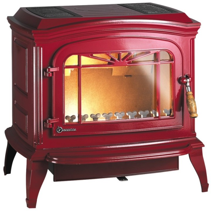 Stove INVICTA BRADFORD red enamel ref. 9173-47