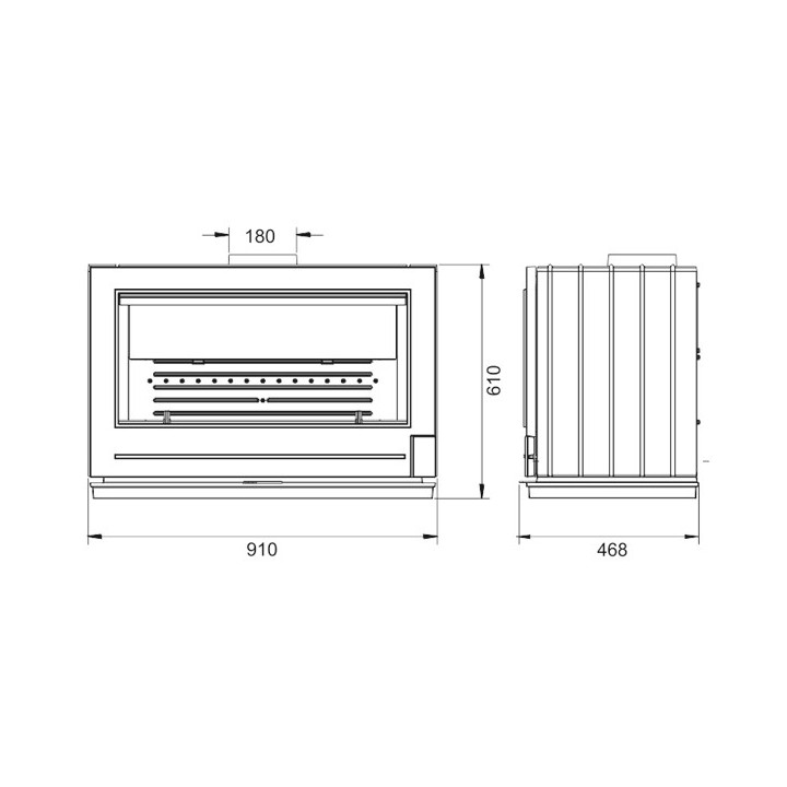 Stove INVICTA PRESTON anthracite ref. 9128-04