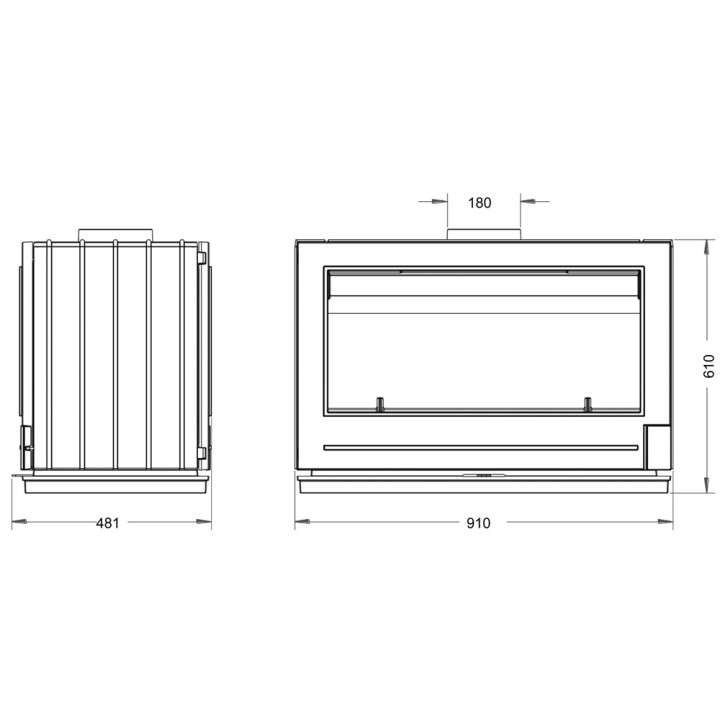 Stove INVICTA AARON anthracite ref. 9129-04