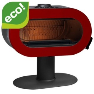 Piec wolnostojący INVICTA FIFTY czerwona emalia ref. 6480-47