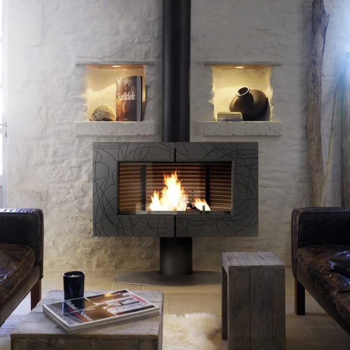 Stove INVICTA SYMPHONIA anthracite ref. 6115-44