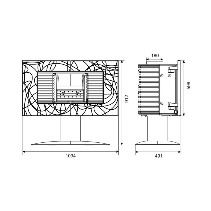 Stove INVICTA SYMPHONIA anthracite ref. 6115-44