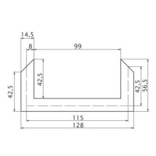 Gefräster Holzbalken aus Eiche in Eckversion
