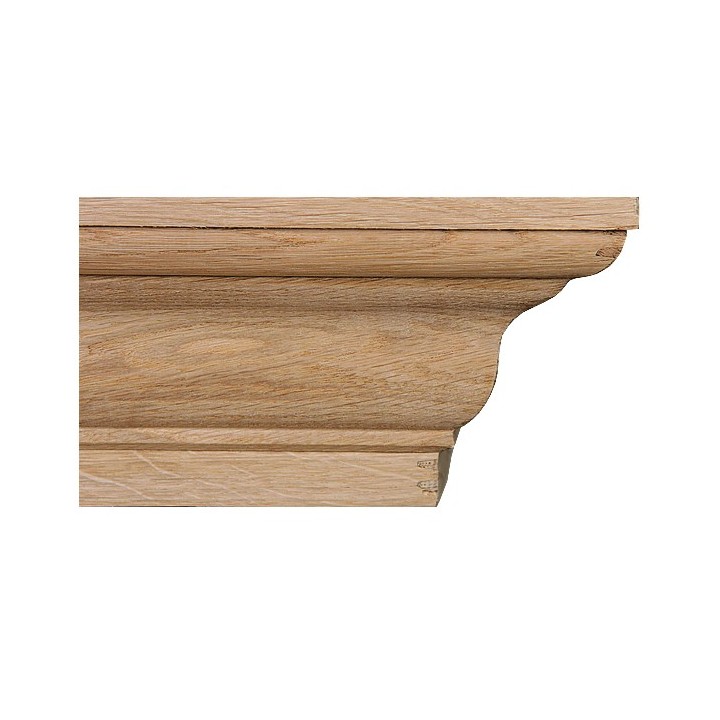 Gefräster Holzbalken aus Eiche in Eckversion