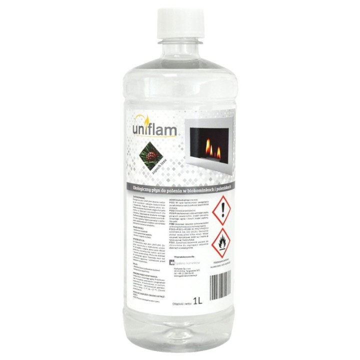 Liquide écologique UNIFLAM pour bio-cheminées senteur forêt 1l