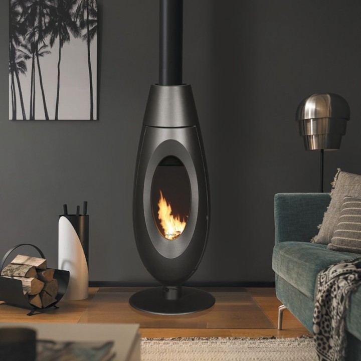 Stove INVICTA OVATIO anthracite ref. 6149-04
