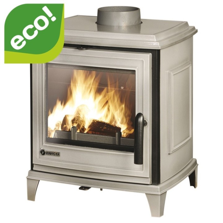 Stove INVICTA SEDAN S grey enamel ref. 9450-48