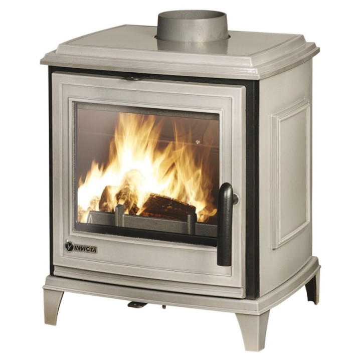 Stove INVICTA SEDAN S grey enamel ref. 9450-48
