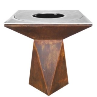 Palenisko-grill ogrodowy Artiss G1 corten, płyta ze stali węglowej ref. 2605-01