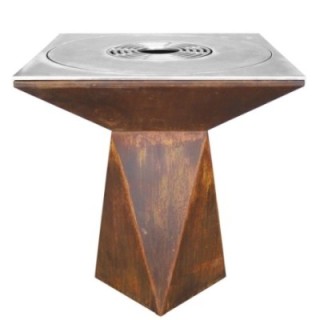 Palenisko-grill ogrodowy Artiss G1 corten, płyta ze stali węglowej ref. 2605-01