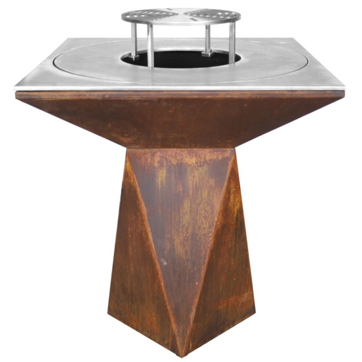 Palenisko-grill ogrodowy Artiss G1 corten, płyta ze stali węglowej ref. 2605-01