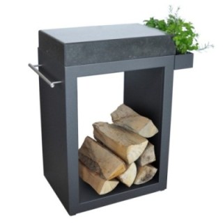 Stolik Artiss mały 60x45x91cm grafit blat kwarcytowy ref. 2604-52