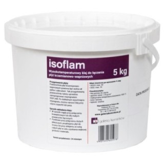 Wysokotemperaturowy klej do łączenia płyt krzemianowo-wapniowych ISOFLAM 5 kg