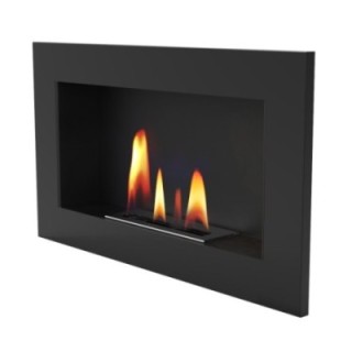 Biokominek UNIFLAM 70x40cm czarny mat ref. BIO2-70x40-CZ