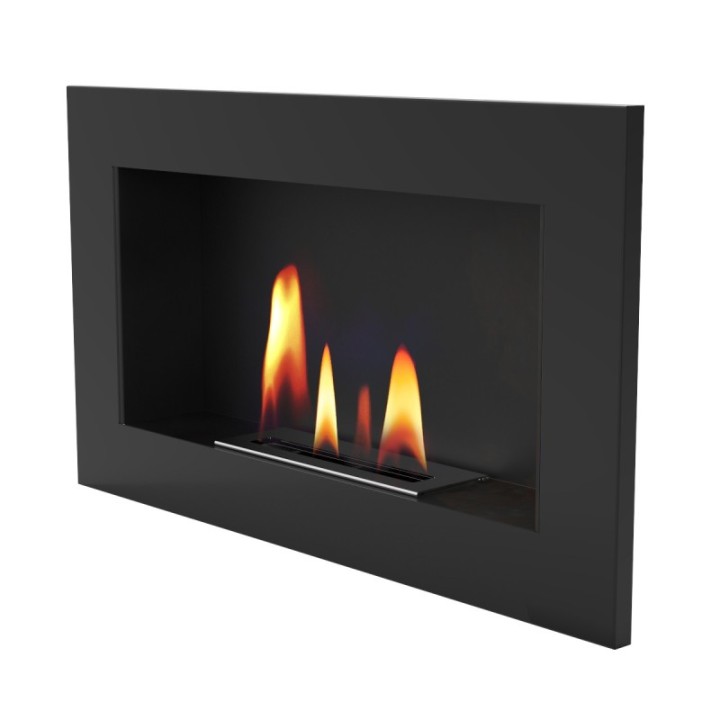 Biokominek UNIFLAM 70x40cm czarny mat ref. BIO2-70x40-CZ