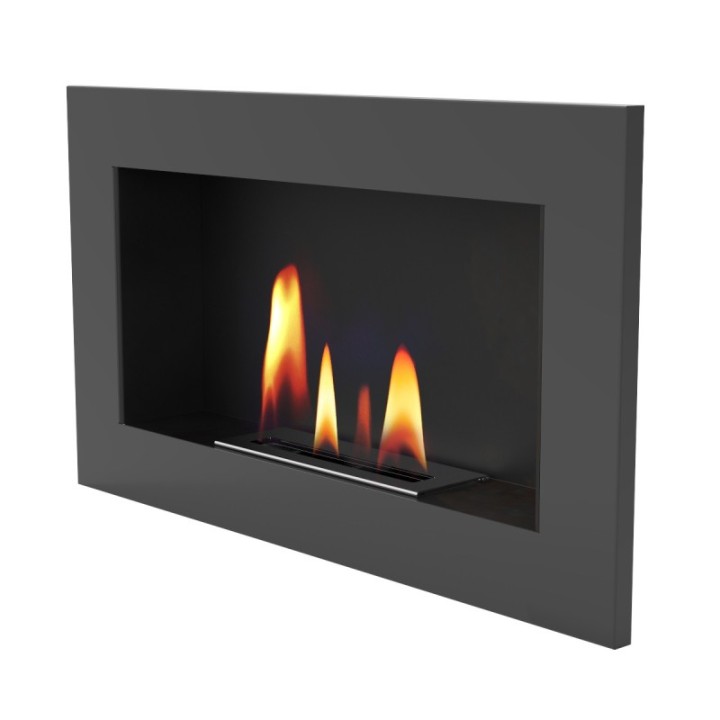 Biokominek UNIFLAM 70x40cm grafit ref. BIO2-70x40-G