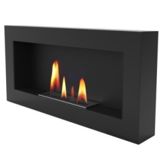 Biofireplace UNIFLAM 90x40cm BOX black matt ref. BIO2-90x40-BOX-CZ