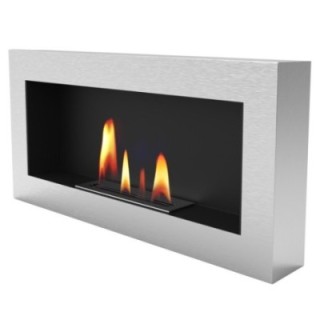 Biofireplace UNIFLAM 90x40cm BOX Inox ref. BIO2-90x40-BOX-I