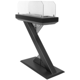 Bio-cheminée nomade UNIFLAM ZHEN noir mat réf. BIO2-ZHEN-CZ