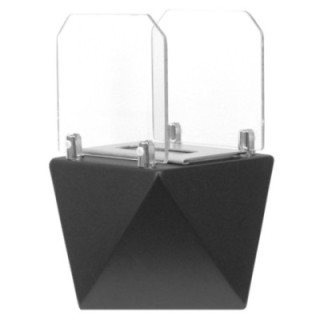 Freestanding biofireplace UNIFLAM VIVI black matt ref. BIO2-VIVI-CZI