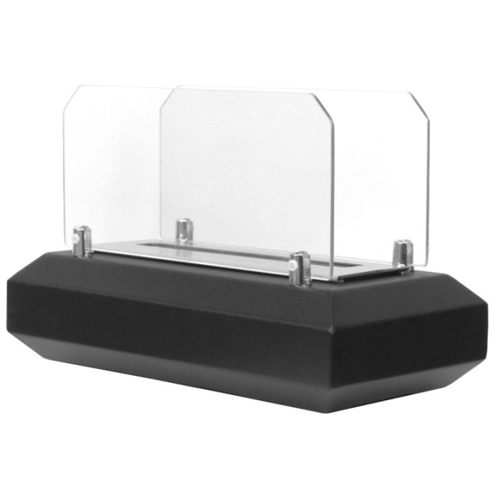 Freestanding biofireplace UNIFLAM TILO black matt ref. BIO2-TILO-CZ
