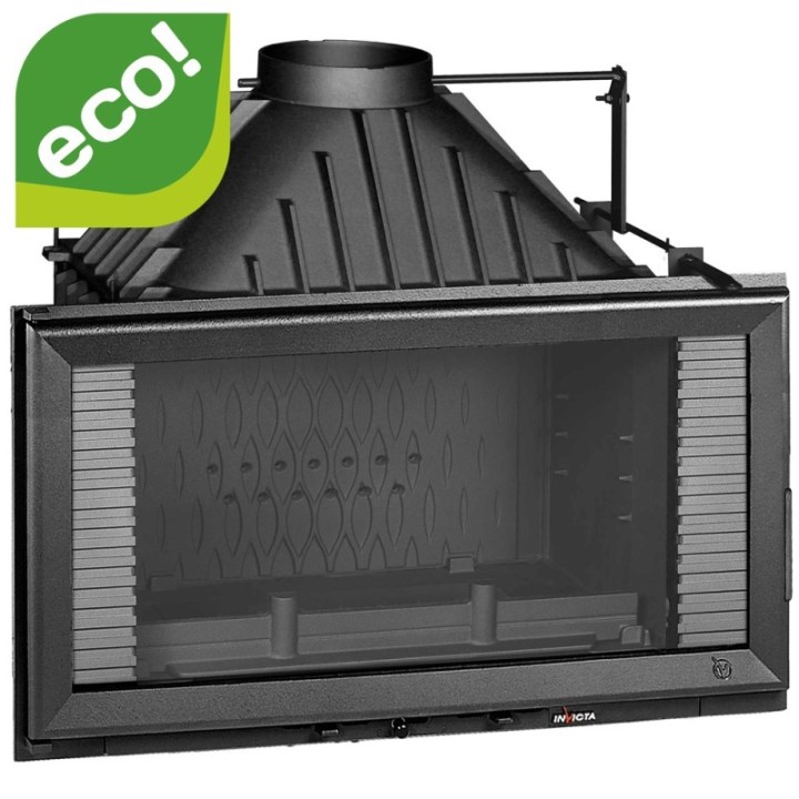 Wkład kominkowy INVICTA 840 HORIZONTAL ECO z szybrem ref. 9284-75