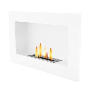 Biofireplace UNIFLAM 70x40cm white matt ref. BIO2-70x40-B