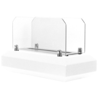 Freestanding biofireplace UNIFLAM TILO white matt ref. BIO2-TILO-B