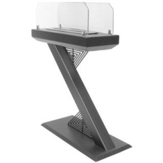 Freestanding biofireplace UNIFLAM ZHEN graphite ref. BIO2-ZHEN-G