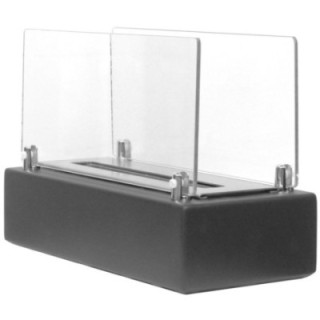 Freestanding biofireplace UNIFLAM CUBO graphite ref. BIO2-CUBO-G