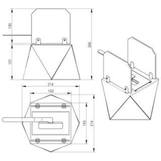 Freestanding biofireplace UNIFLAM VIVI graphite ref. BIO2-VIVI-G