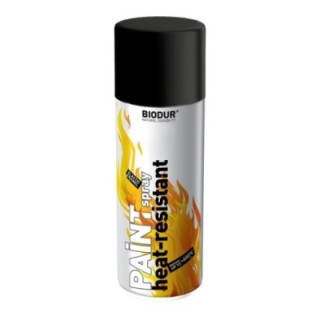 Lakier żaroodporny Biodur 600°C czarny 400ml