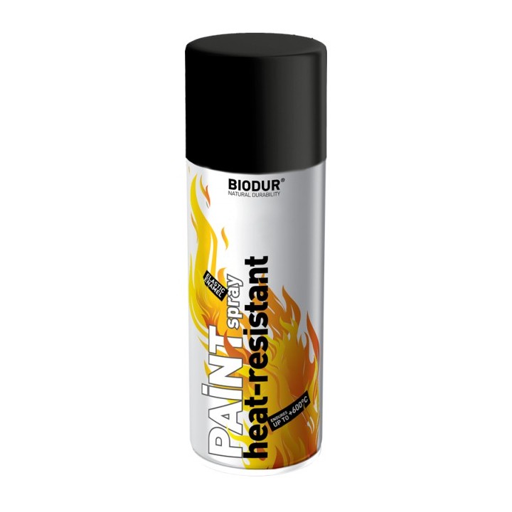 Vernis résistant à la chaleur Biodur 600°C noir 400ml