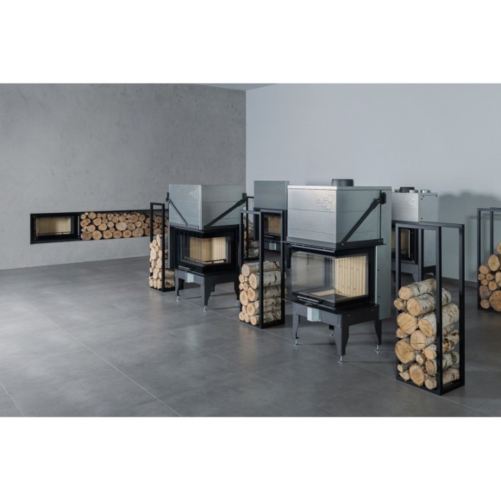 Kamineinsatz UNIFLAM 660 DURO rechte Seitenansicht, ref. 837-008