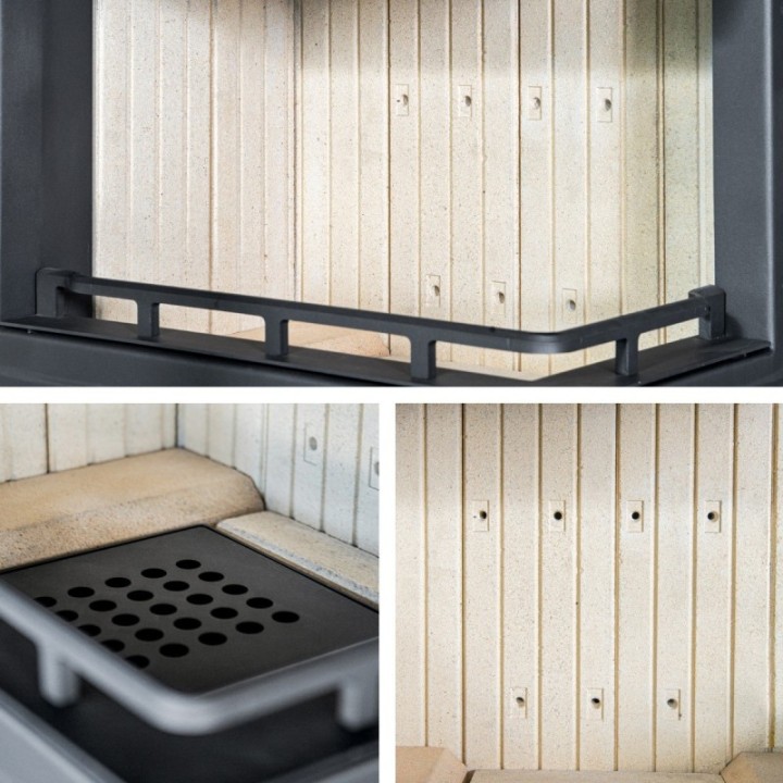 Kamineinsatz UNIFLAM 760 DURO rechtes Seitenfenster Art ref. 837-019